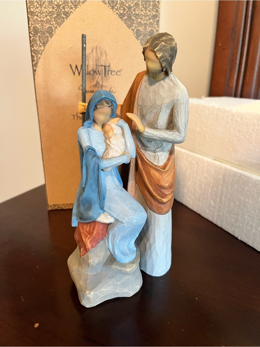 Willow Tree Holy Family Hand-Painted Nativity Figures